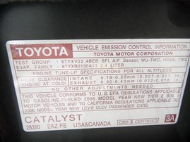 2006 Toyota Camry LE Sage 2.4L AT #Z23304